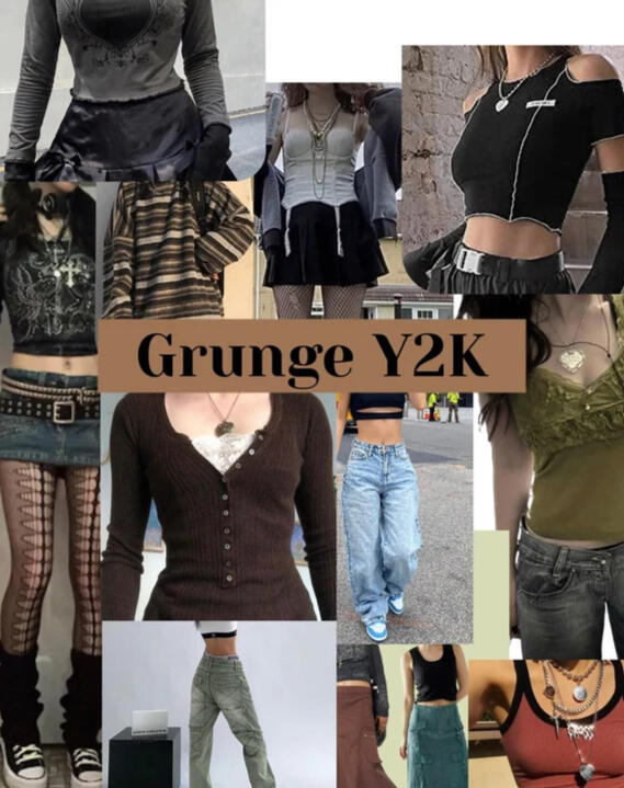 grunge Y2K aesthetic